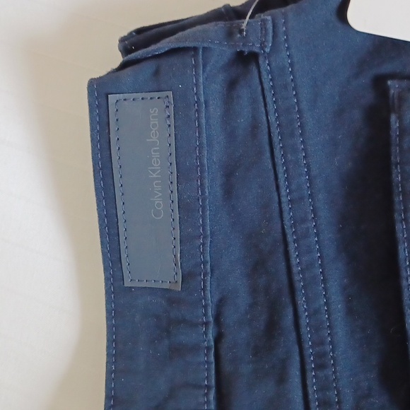 Calvin Klein Jeans Navy "Ankle Skinny" Stretch Cotton Pant NEW- Sz. 10 - Picture 4 of 9